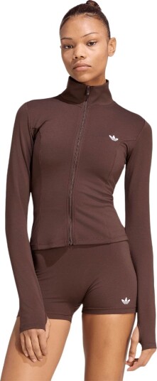 Adidas Originals Essentials Full Zip Treningsgenser Dame Brun XS