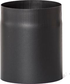 Tolmer Røkrør Ø125x150mm Sort Emalje 1.2 mm Tolmer Røkrør Ø125x150mm Sort Emalje 1.2 mm