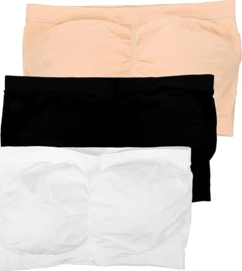 3 stk. Stroppeløs Bandeau BH Sømløs Bralette Tube BH Elastisk Bandeau BH 3 stk. Stroppeløs Bandeau BH Sømløs Bralette Tube BH Elastisk Bandeau BH