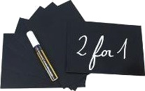 Skilt Securit Pris A5 Med Hvid Tuschpen,5 Pk X 10 Stk/Krt