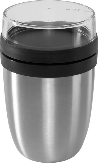 Mepal Ellipse Termofrokostboks 500+200ml, Rustfritt Stål - Svart
