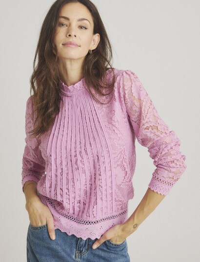 Luxzuz Laizy Blouse Pink XL Luxzuz Laizy Blouse Pink XL
