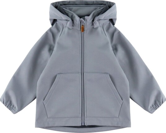 Name It Softshell Jakke m. Fleece Magi NmmAlfa08 Light Blå Name It 5 år 110 Softshell Grå