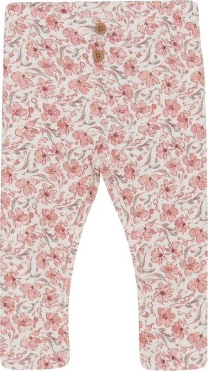 En Fant Leggings Rib AOP Eggnog (80 / 1 år)