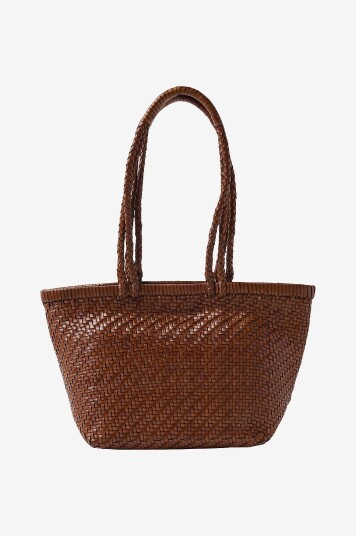 Mango Skinnveske Bolso Brun
