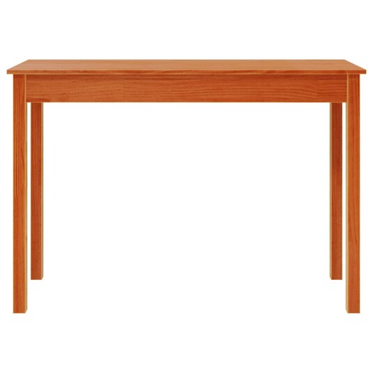 Konsollbord voksbrun 110x40x75 cm heltre furu 847172