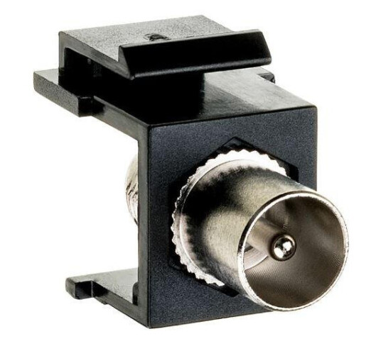 SG Keystone F-IEC Konnektor Hann sort