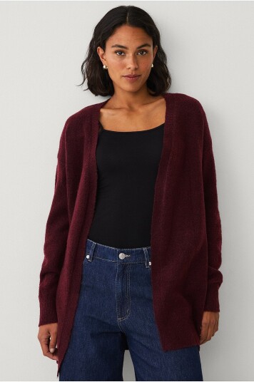 Ellos Collection Strikket cardigan Rød