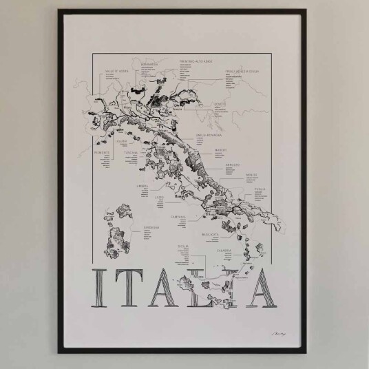 Brushery Vinplakat Italia 50x70cm