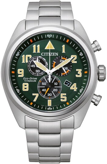 Citizen Herreklokke AT2480 81X Titanium Grønn/Titan Ø43 mm Citizen Herreklokke AT2480 81X Titanium Grønn/Titan Ø43 mm