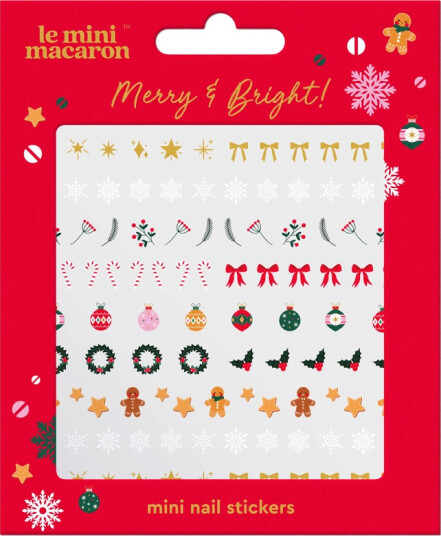 Le Mini Macaron Nail Art Stickers Merry & Bright