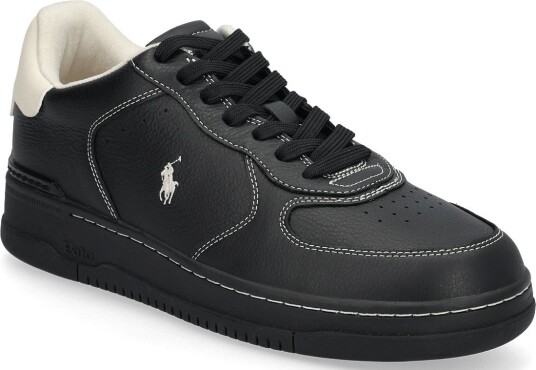 Polo Ralph Lauren Masters Court Leather Sneaker BLACK/ECRU 43 Polo Ralph Lauren Masters Court Leather Sneaker BLACK/ECRU 43