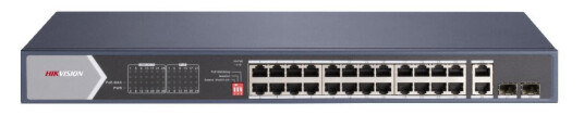 Hikvision Pro Series DS-3E0528HP-E - switch - 28 ports - unmanaged - rack-mountable