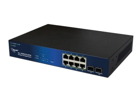 Allnet Switch Smart Managed Layer2 10 Port Poe Budget 140W 8X Poe At 2X Sfp 19 Fanless Allsg8310v2pm