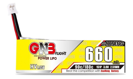 GNB 1s 660mAh 90C HV PH2.0