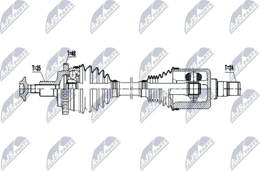 Nty Drivaksel NTY NPW ME 074