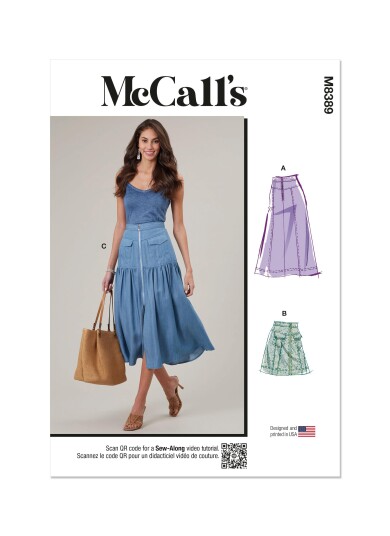 McCall's 8389 - Skjørt D5 (12-14-16-18-20)