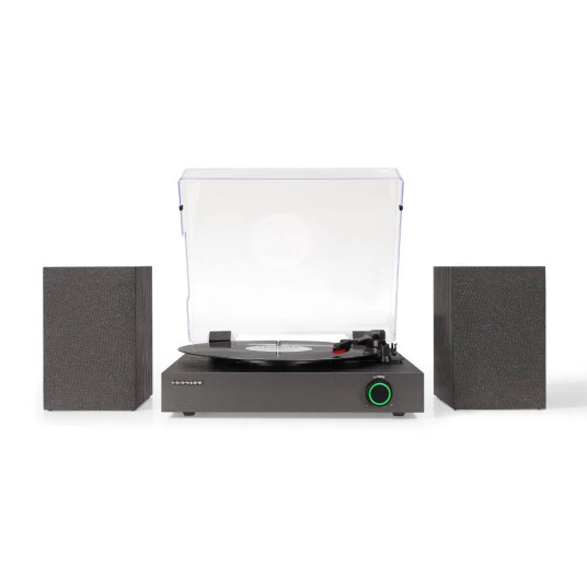 Crosley Zane Platespiller med høyttalere Sort
