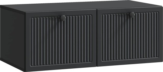  Vegghengt TV skap Svart 78,5 x 41 x 30 cm Konstruert tre
