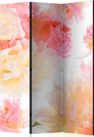 Romdeler - Pastel peonies 135x172 - Artgeist sp. z o. o.
