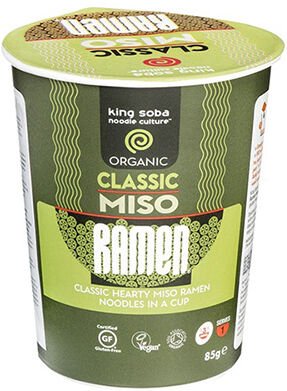 King Soba Klassisk Miso Ramen Øyeblikkelig Kopp Øko - 85 g