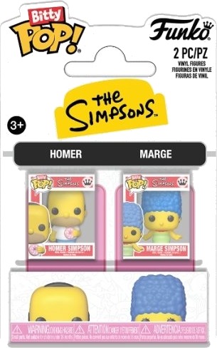 Funko Bitty POP The Simpsons Homer og Marge actionfigurer
