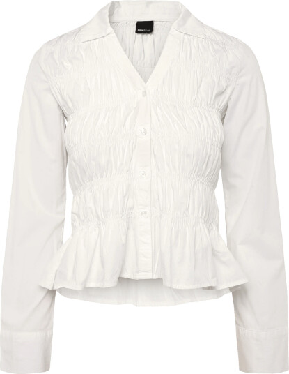 Gina Tricot Smock Shirt White L