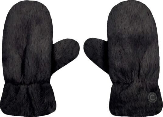 Colmar Synthetic Fur Mittens Sort ONE SIZE