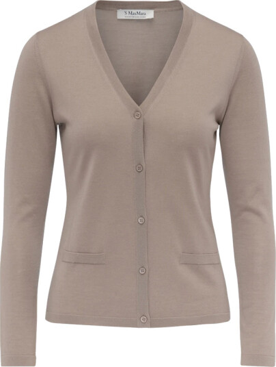 Max Mara Dame Strikkevarer Beige S,