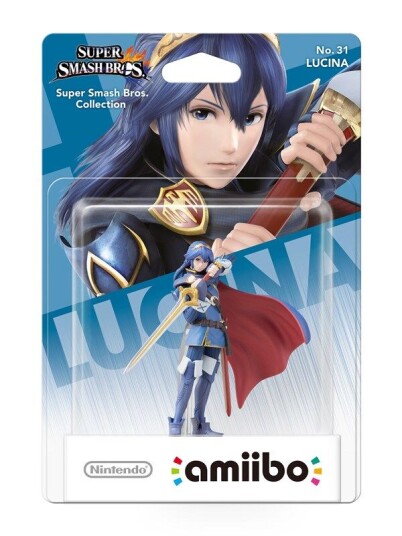 Nintendo Amiibo Figur Lucina No.31 for Wii U - Flerfarget NFC Samlefigur