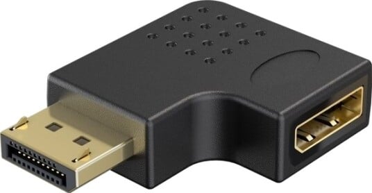 Goobay 77132, Displayport, Displayport, Hankjønn, Hunkjønn, Rett, Venstre