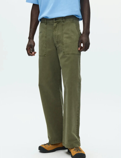 WOOD WOOD Wwheino Trousers 25184   Khaki green   XL