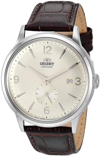 Orient Herreklokke RA AP0003S30B Bambino Sølvfarget/Lær Ø41 mm