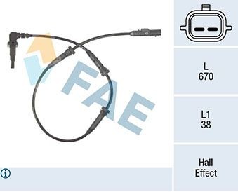 ABS sensor FAE 78314
