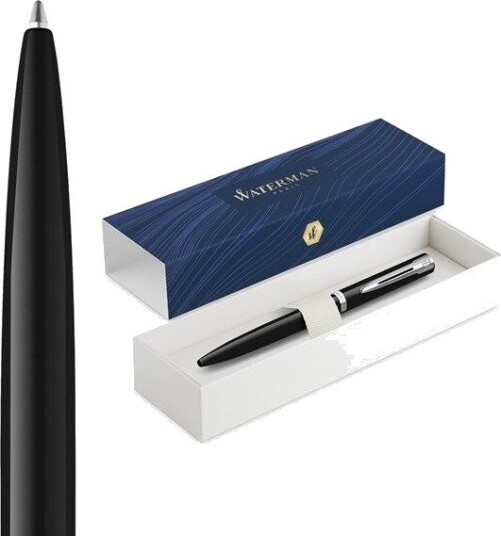 Waterman Impression Black Lacquer P.T. Ballpen M Blue ink