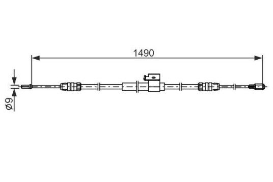 Bosch Tautrekk parkeringsbrems BOSCH 1 987 482 832