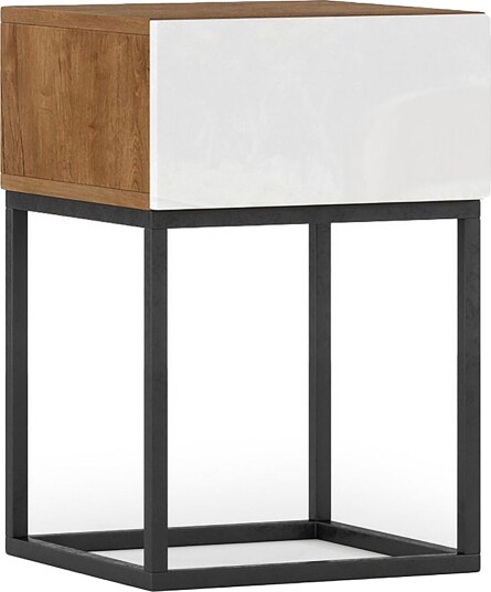 Aneja Nattbord 40 cm - Hvit