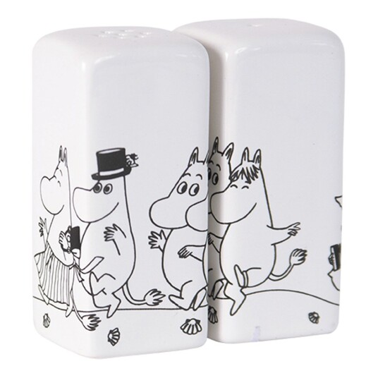 Pluto Design Mummi salt og pepperbøsser 3x7 cm familien hvit/svart Pluto Design Mummi salt og pepperbøsser 3x7 cm familien hvit/svart