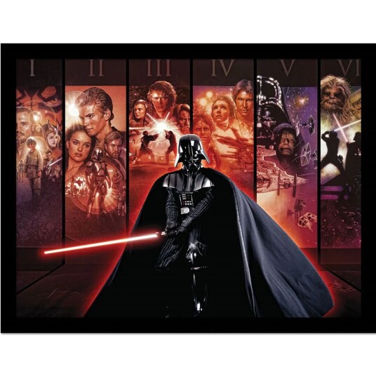 Star Wars Innrammet Bilde 30 x 40 cm Darth Vader Montage