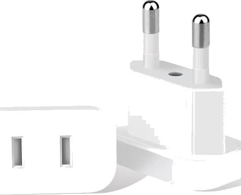 Europeisk standard hvit plugg 4,0 mm reiseadapter