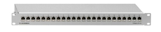 Rutenbeck Pp-24/1 Cat6a Grå Metall 1U 482 Mm 44 Mm