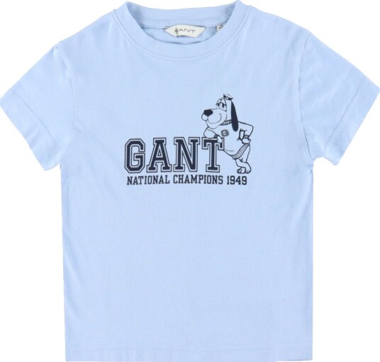 GANT T skjorte Dog Trykk Fersk Blue GANT 2 år 92 T skjorte Blå