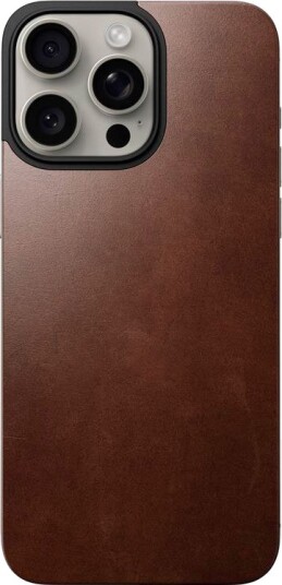 Nomad Horween Skinn-deksel til iPhone 15 Pro Max (MagSafe) Brun Nomad Horween Skinn-deksel til iPhone 15 Pro Max (MagSafe) Brun