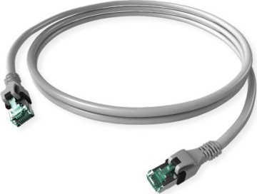 Sacon Dualboot Pushpull Ip20-Patchkabel Kat. 6A (Ea-Klasse) Grå 2 M