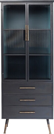 KARE Design Vitrineskap La Gomera Svart KARE Design Vitrineskap La Gomera Svart