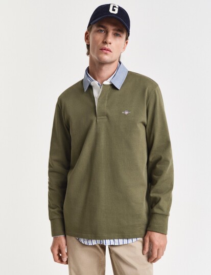 Gant Classic Heavy Rugger Khaki green S
