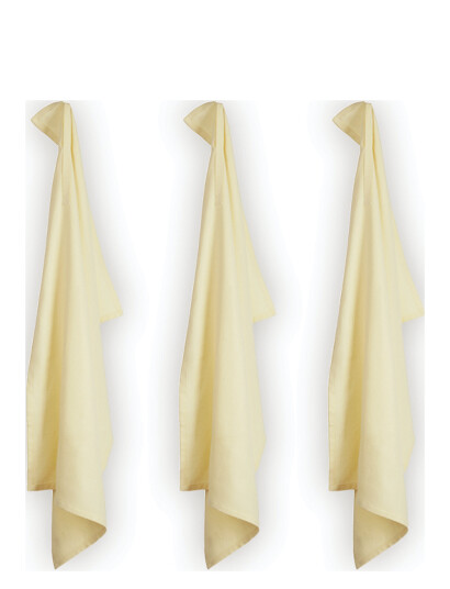 The Organic Company Kitchen Towel (3 Pack) - Yellow - 53X 86CM