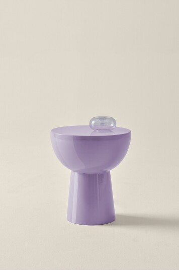 Jotex Glossy Rundt Sidebord Lilla BALIS 2055760020