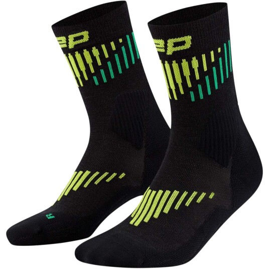 CEP Core Run Merino Socks Mid 3.0 M Annet Black/Lime, IV CEP Core Run Merino Socks Mid 3.0 M Annet Black/Lime, IV