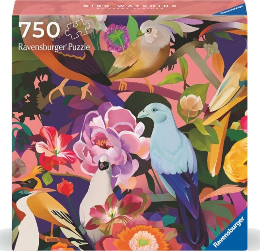 Puslespill 750 Art Fuglekikking Ravensburger Puslespill 750 Art Fuglekikking Ravensburger